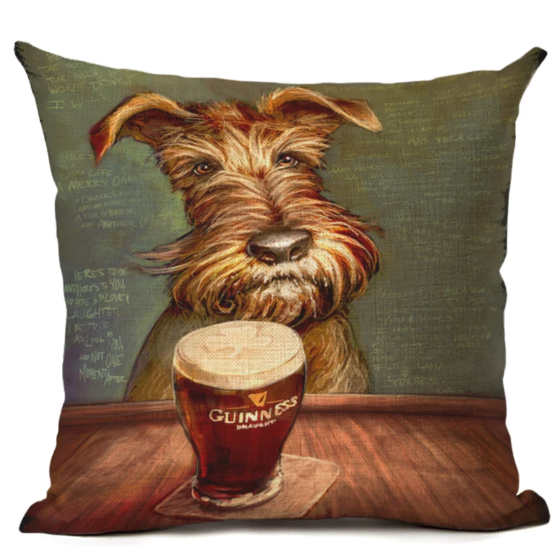 45x45 креативный Мультфильм цветная Собака Декор для дома наволочка декоративная