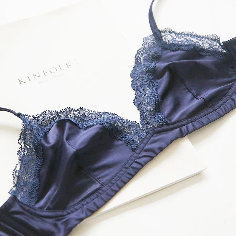 Женский маскарадный бюстгальтер без косточек Бралетт из атласа милый кружевной