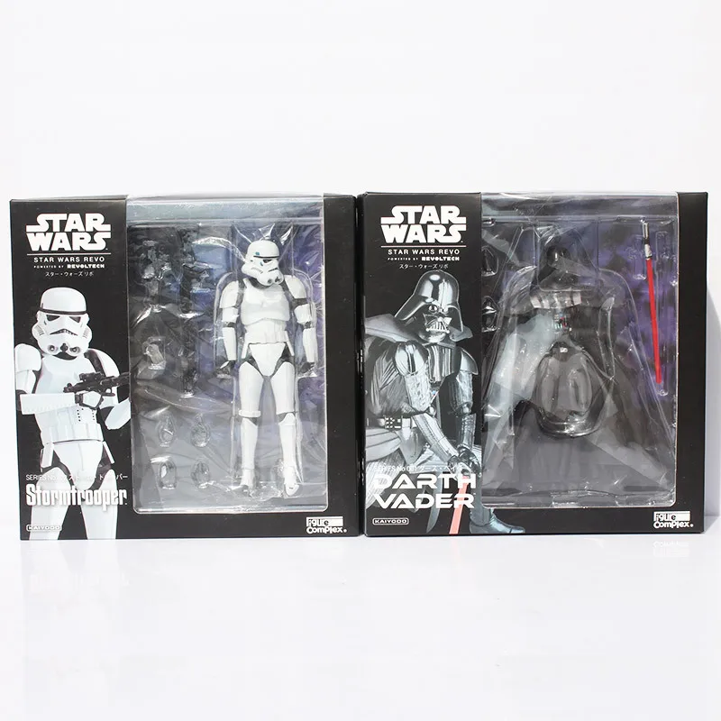 2 Revoltech шт./компл. Звездные войны Дарт Вейдер 001 Штурмовик 002 PVC Фигурки Модель
