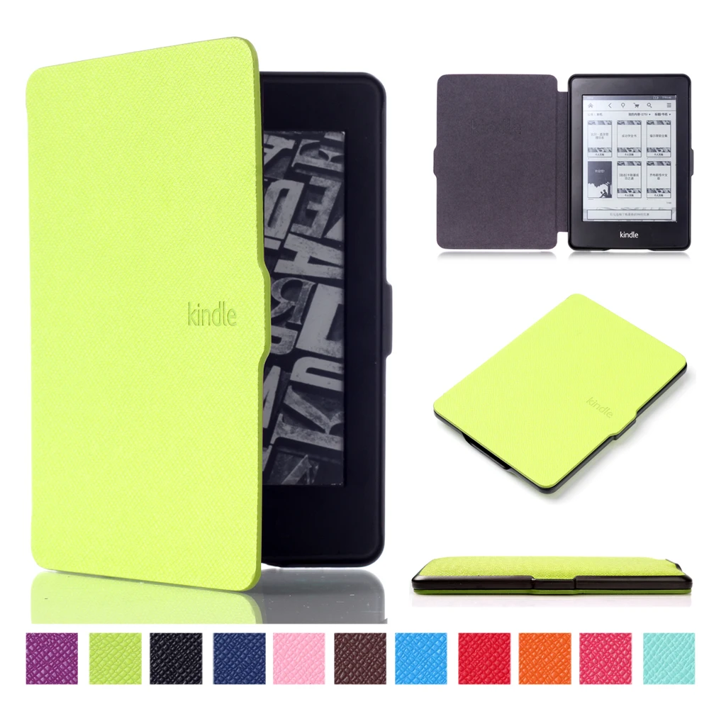 Чехол для funda Kindle Paperwhite 1, 2, 3, 6 дюймов, супертонкий чехол с функцией автоматического пробуждения/сна, смарт-чехол из искусственной кожи для Kindle Paperwhite 3 capa para