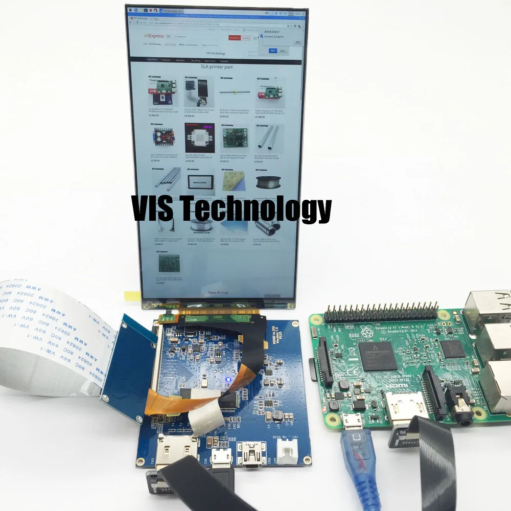 5,5 дюймов 2560*1440 2K ЖК-экран LS055R1SX04+ HDMI к MIPI драйвер контроллер для 3d SLA принтера NanoDLP Thingiverse TOS