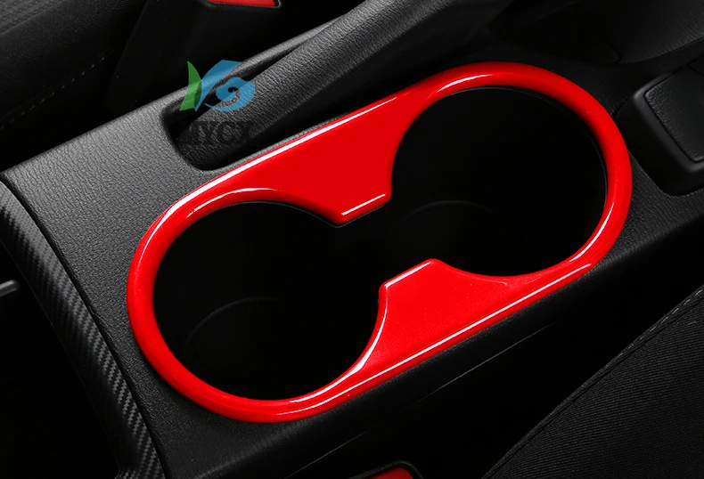 

For 2015 2016 2017 2018 Mazda CX-3 CX3 ABS Front Center Console Water Cup Holder Cover Surround Frame Trim Cover Car Accessories