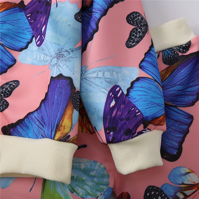 Комплект из 2 предметов одежды для малышей наряд с бабочкой цветочным рисунком и