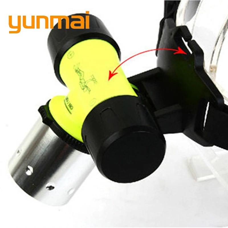 Подводный светодиодный налобный фонарь XM L XML T6 2000 люмен водонепроницаемый