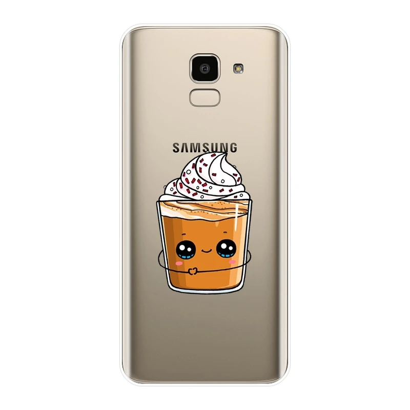 Для Samsung Galaxy J2 J5 J7 Prime J3 2015 2016 2017 J4 J6 J8 Plus чехол для телефона силиконовый милый