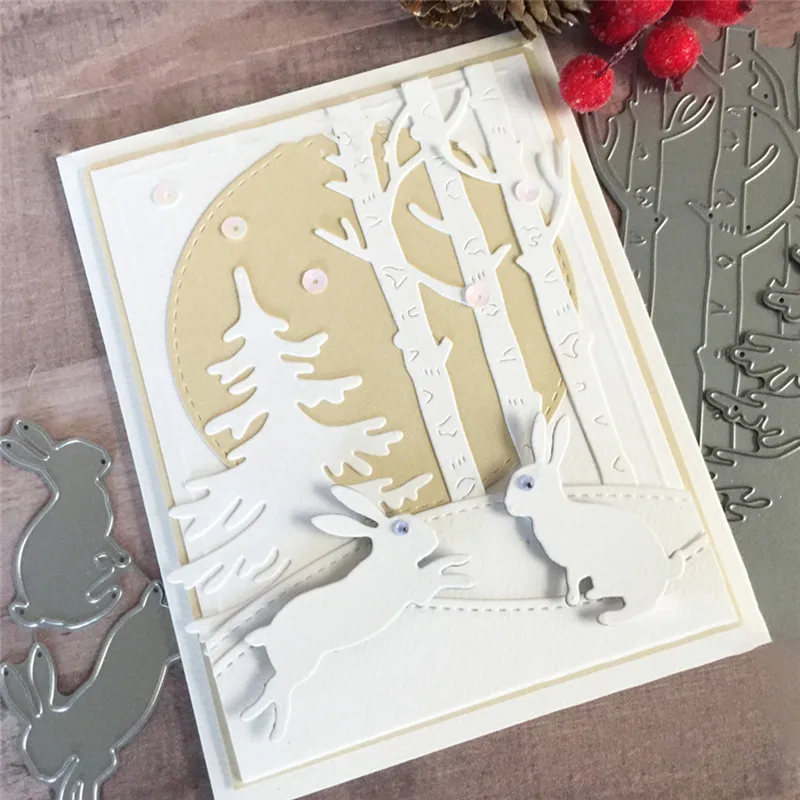 GJCrafts Aniaml карточные штампы металлические режущие для скрапбукинга 2019 новые