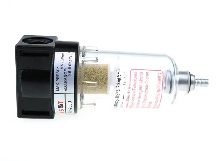 Очистка источника пневматического воздушного фильтра для разделения масла и