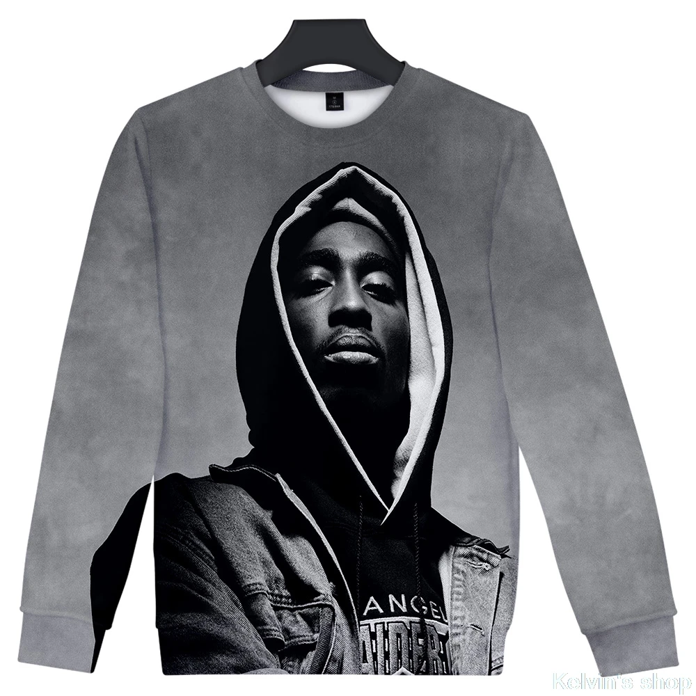 Певица 2PAC 3D принт для мужчин с длинным рукавом фанатская Толстовка Куртка