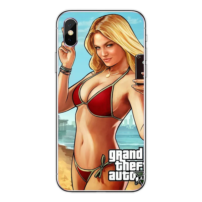 TPU Grand Theft Auto GTA V Мягкий Силиконовый ТПУ чехол для телефона для iPhone 11 11Pro XS Max XR X 10 8 7 6S Plus 5S SE 8PIUS TPU чехол - Цвет: TPU