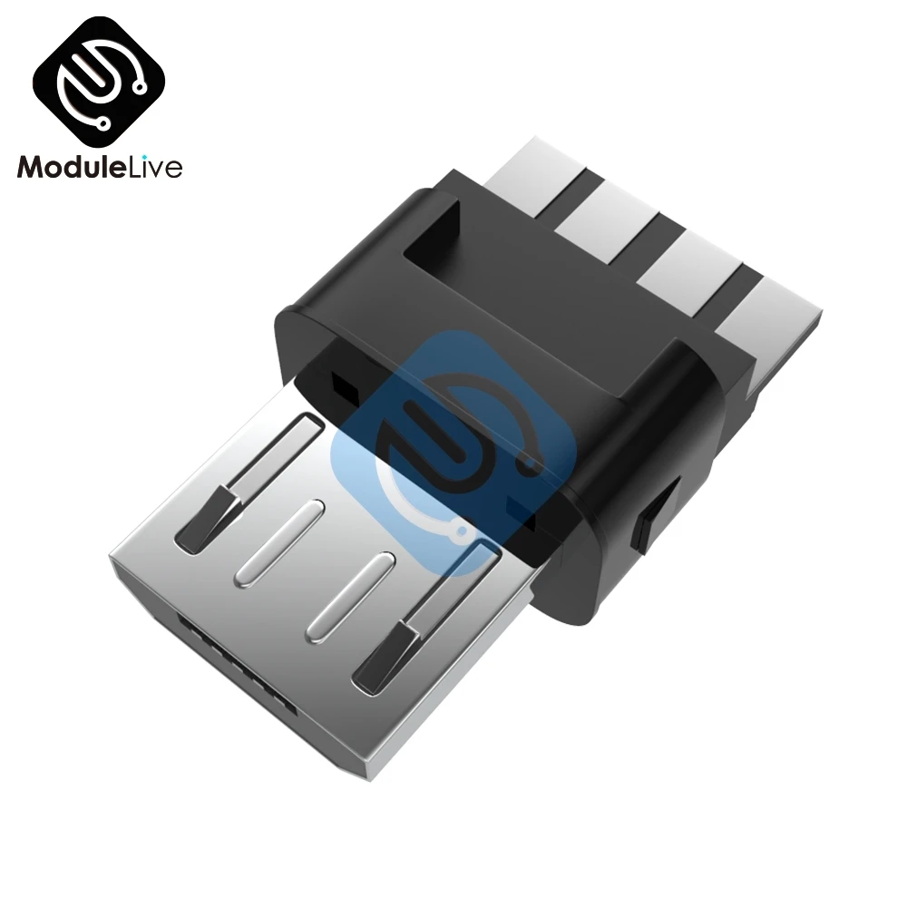 5 шт. штекер Micro USB комплект для самостоятельной сборки с черными