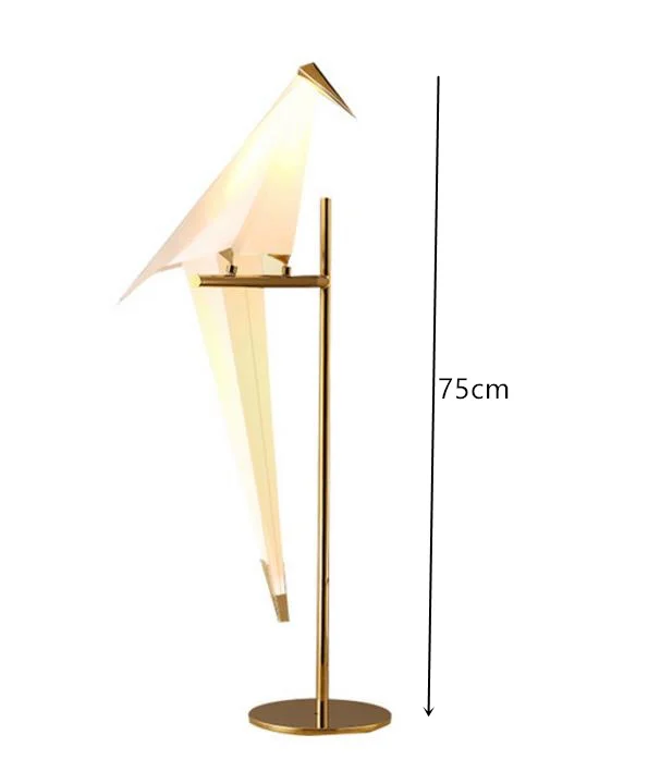 table lamp Современная металлическая люстра в скандинавском стиле для ресторана, гостиной, столовой, детской комнаты, светодиодный подвесной светильник в виде птицы - Цвет корпуса: table lamp