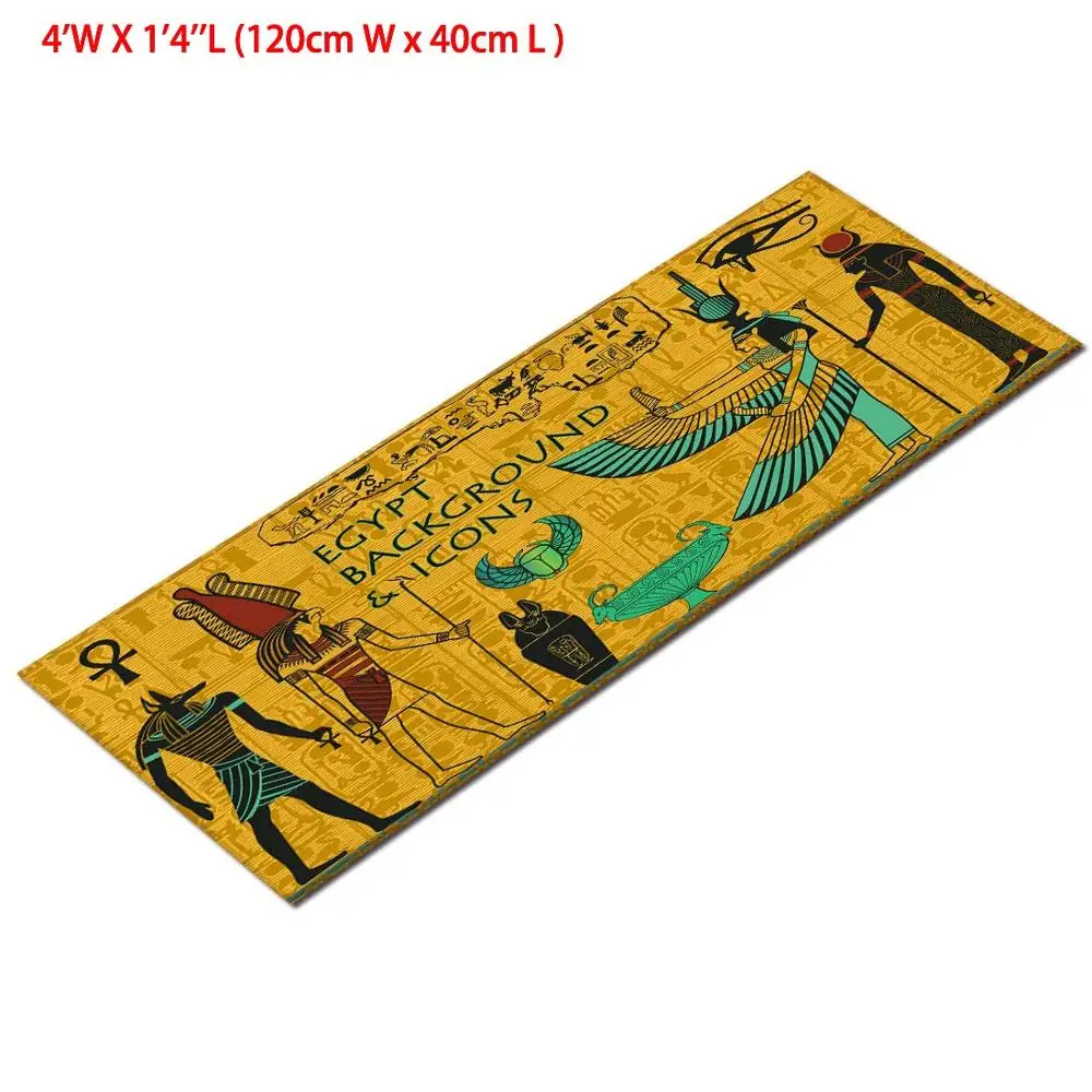 120cm W x 40 cm L Древнего Египта и ковер для детей Детские домашние Гостиная большая Хрустальная бархат туалет для двери в спальню, на кухню напольные коврики для ванной - Color: 120cm W x 40 cm L