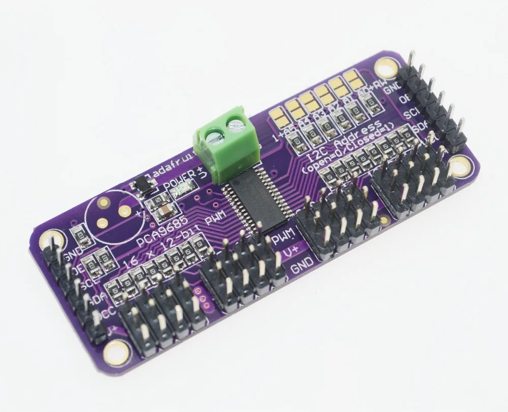 Умная электроника PCA9685 16 каналов 12 бит ШИМ сервопривод I2C интерфейс для Arduino Raspberry