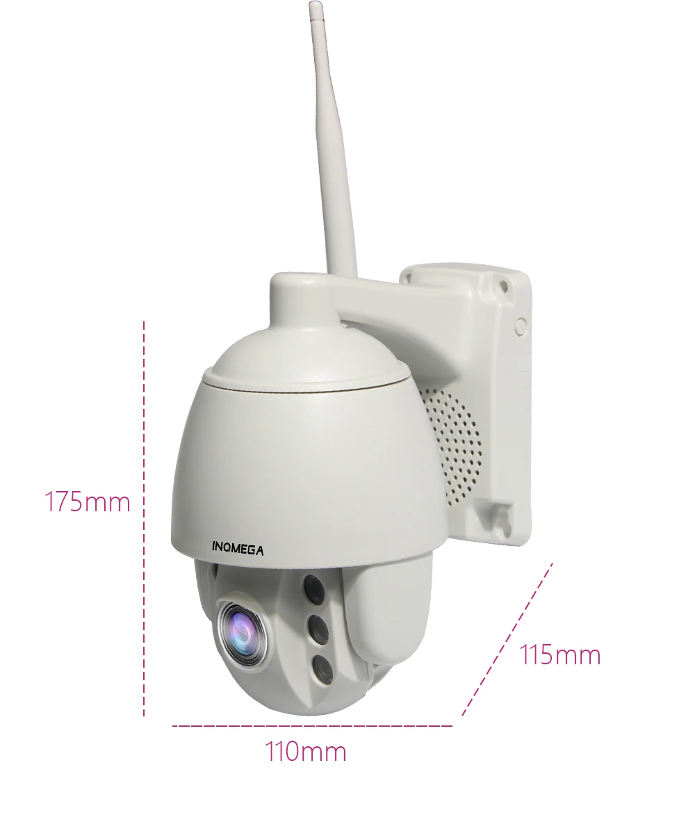 INQMEGA 1080P wifi камера наружная PTZ IP камера скоростная купольная CCTV камера безопасности мини камера водонепроницаемая Поворотная Двусторонняя аудио ИК для дома