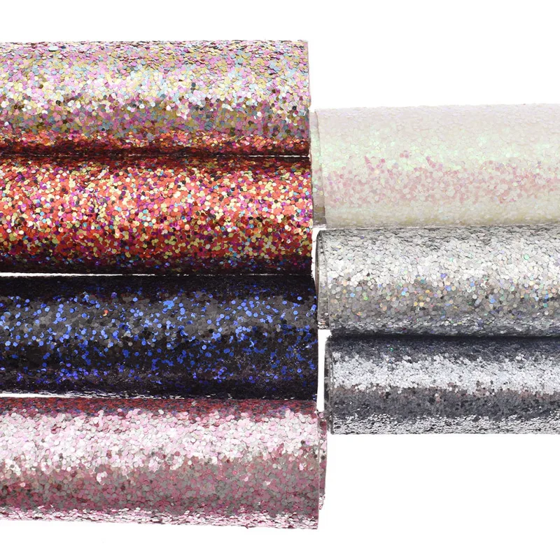 2019 1/2 двор Лоскутная блестящая искусственная кожа для банты Сумки Ткань шитья и