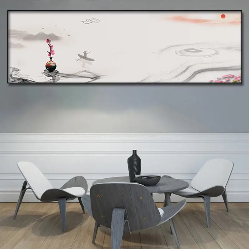 

Posters and Prints Wall Art Canvas PaintingYijing Taoism Abstract Landscape Chinese Style Wall Art Pictures bedroom Home Decor