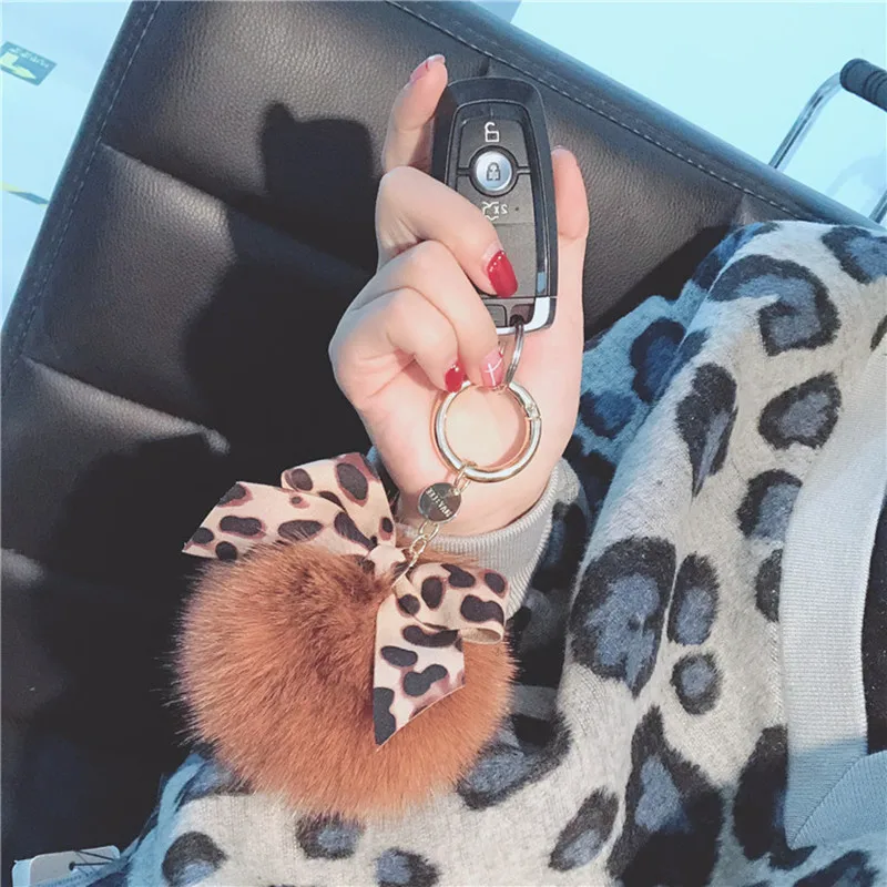 Новинка изысканный брелок высокого качества с шариком из 100% натурального