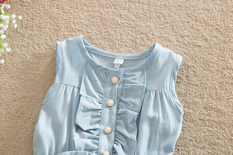 2017 г. новые детские Платья с цветочным принтом для девочек от 2 до 8 лет летняя