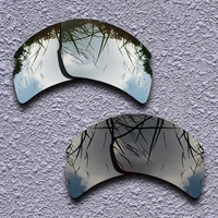 silver titanium black polarized replacement lenses for oakley flak 2 0 xl sunglasses