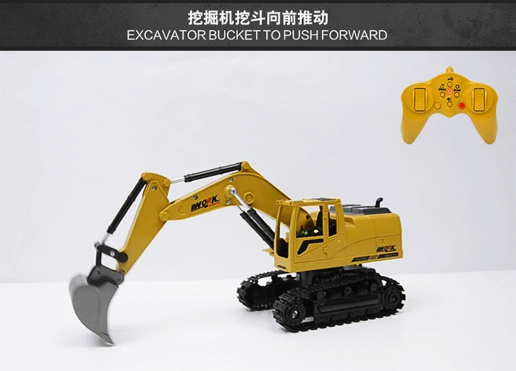 8CH Моделирование RC экскаватор игрушки с музыкой и светильник детские мальчики игрушки для грузовых автомобилей RC подарки RC инженерный автомобиль трактор brinquedos