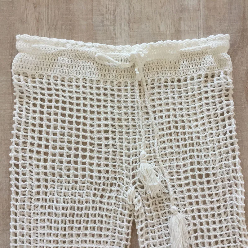 XiM & M @ ch новые сексуальные пляжные штаны с кисточками и эластичной резинкой на