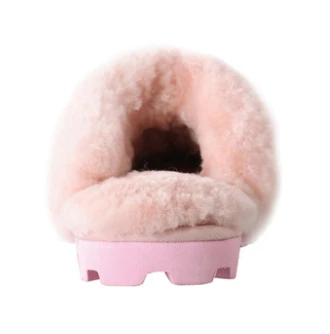 Wool winter slippers fur one piece lovers at home thermal women's shoes | Обувь