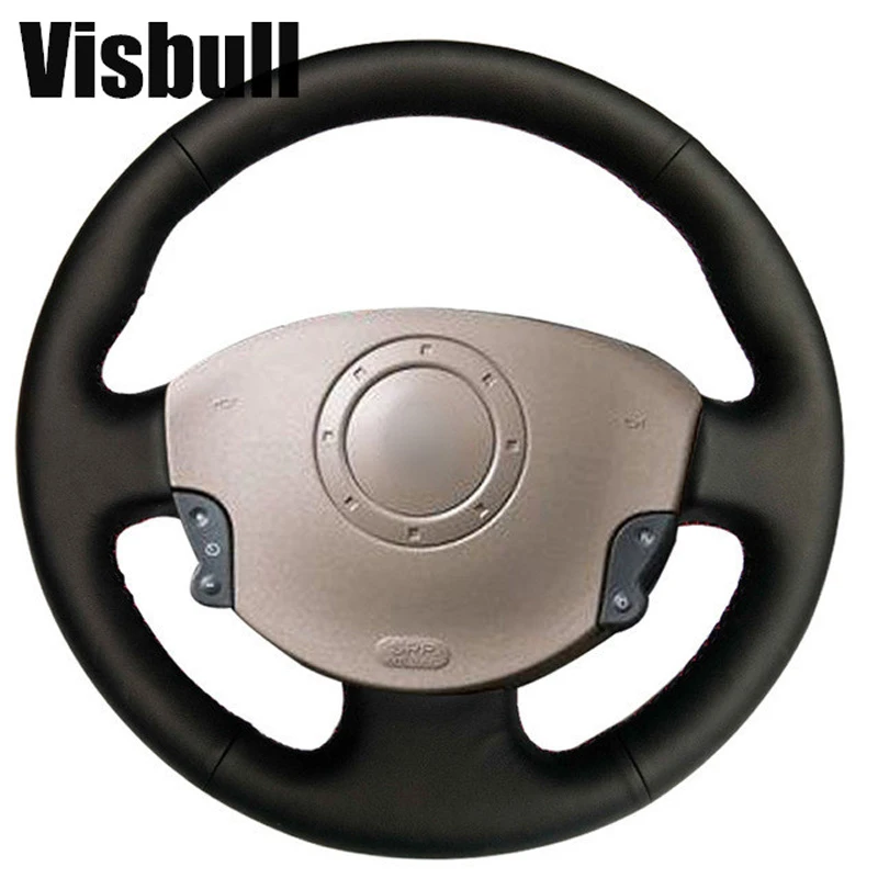 Visbull PU кожаная обивка рулевого колеса V1020 для Renault Megane 2 2003-2008 Kangoo 2008 Scenic 2003-2009.