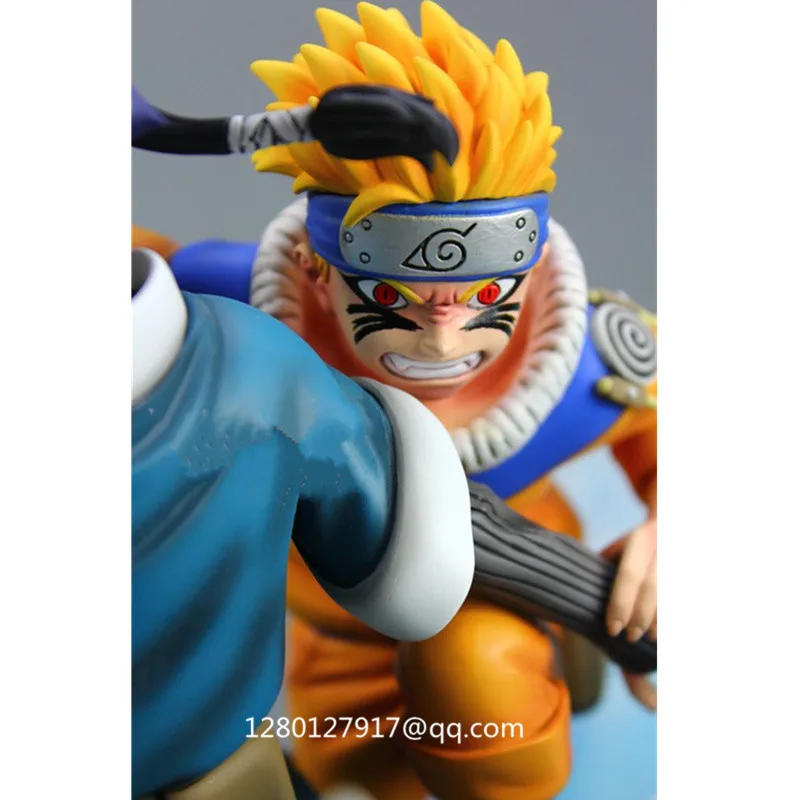 Статуя Аниме Наруто Uzumaki NARUTO VS Haku полная длина портрет лед-Стром бюст GK фигурка