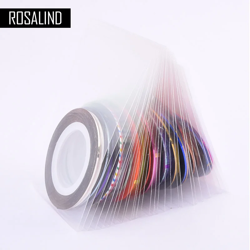 ROSALIND 30 шт./лот разноцветные рулоны разных цветов полосатая лента для дизайна