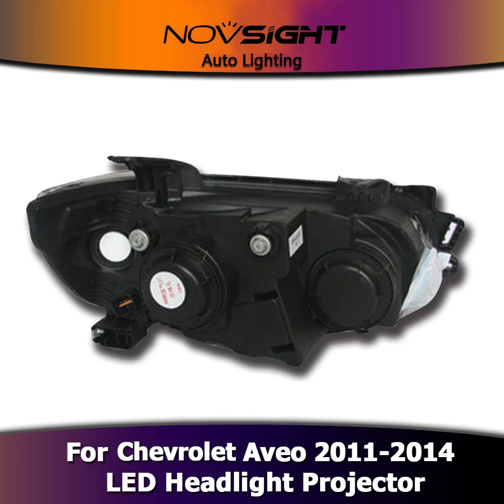NOVSIGHT автомобильный Стайлинг для Chevrolet Aveo 2011 2012 2013 светодиодный головной светильник DRL противотуманный светильник указатель поворота