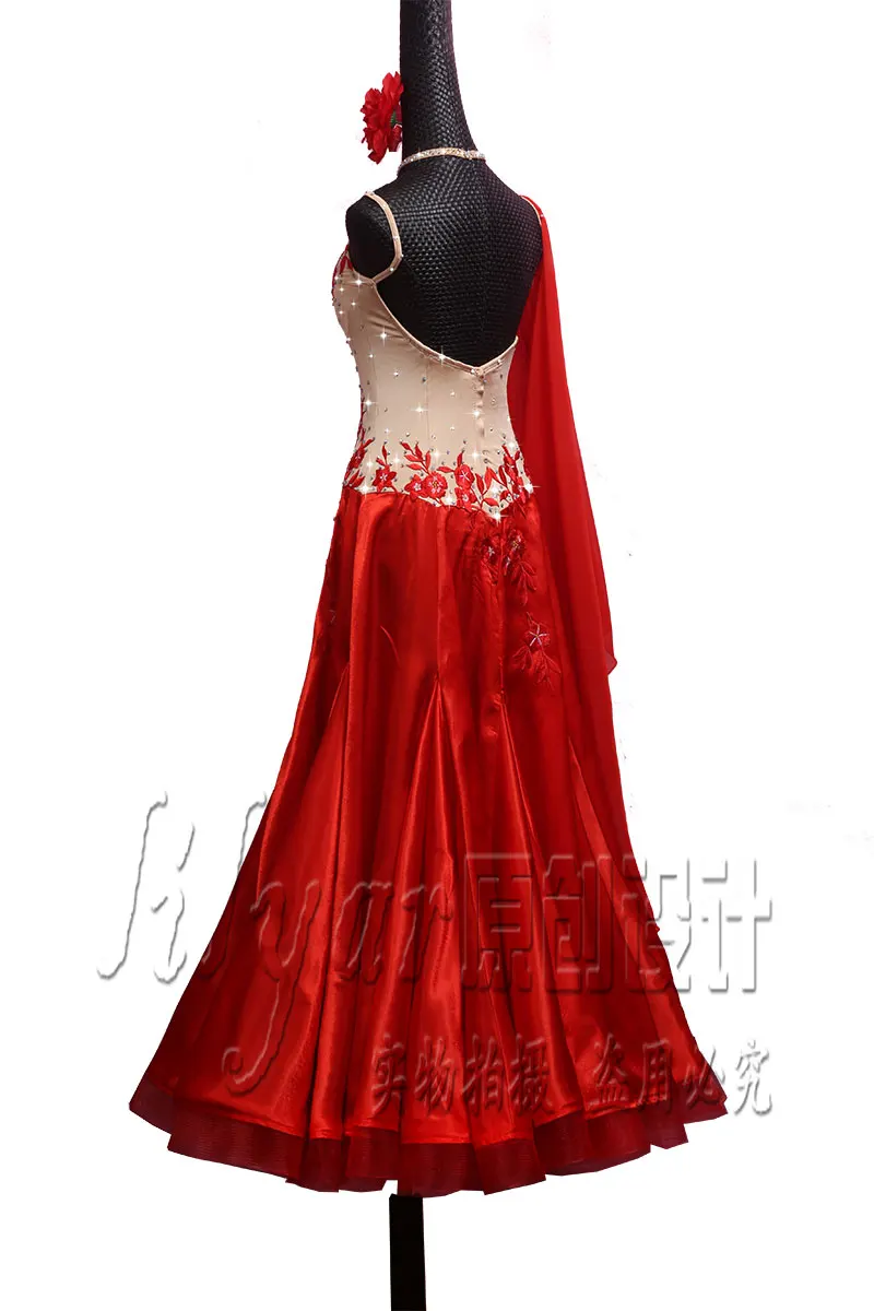 

Custom Made Latin Ballroom Dance Dance Dress Women Sexy Sleeveless Skirt Samba Latin Rhinestone Dance Competition Skirt Dreess