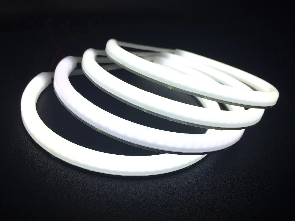 4 шт. 131мм белые кольца хлопковые фары SMD LED ангельские глаза для BMW E36 E38 E39 E46