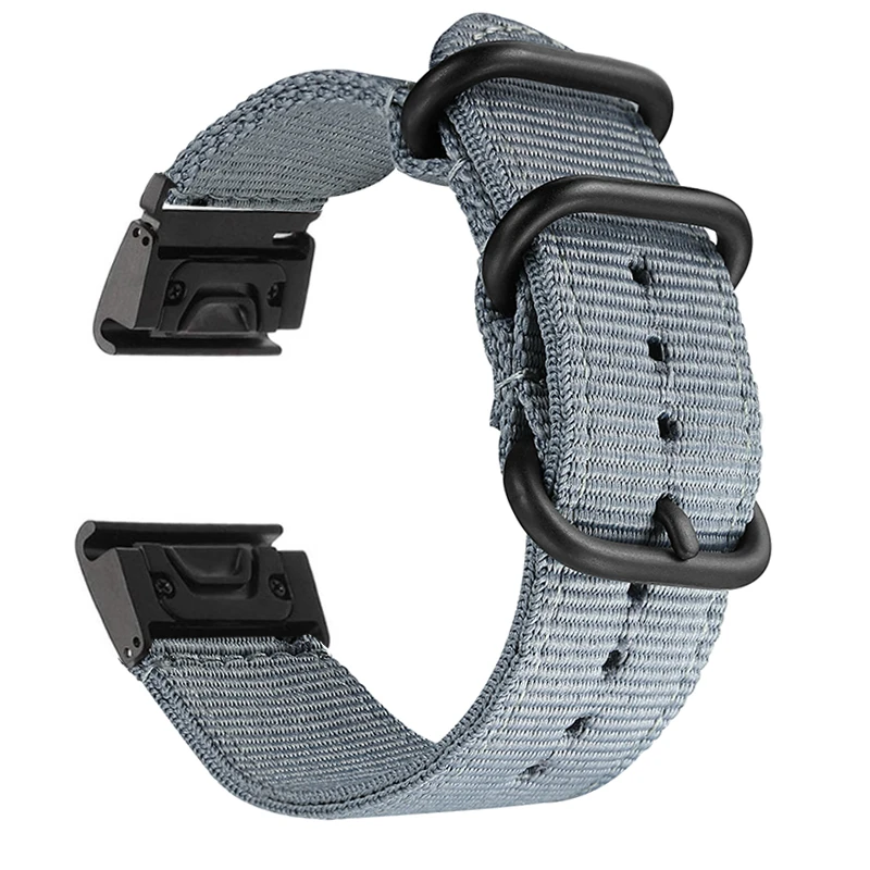Нейлоновый мягкий дышащий сменный тканый спортивный ремешок для Garmin Classic Quick release