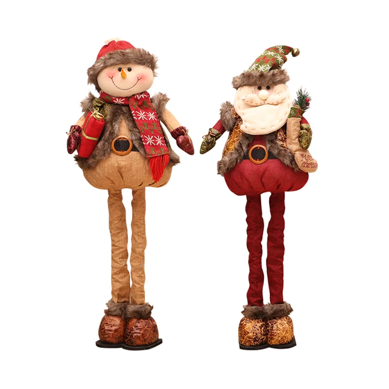 Decoracion Navidad Arvore De рождественские украшения милый Санта Клаус Снеговик