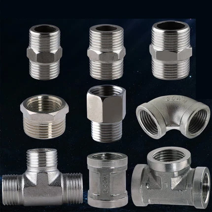 DN15 stainless steel Thicken outer wire inlet pipe joint tee elbow fittings | Обустройство дома