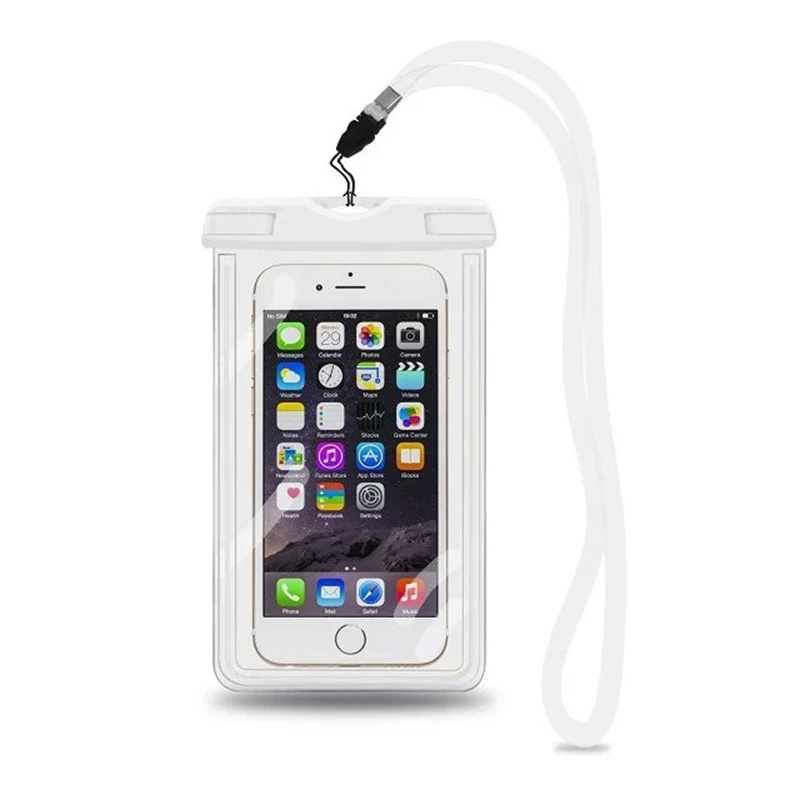 Водонепроницаемый мешок с световой подводный чехол телефон case для iphone 5 5s se 6 6s