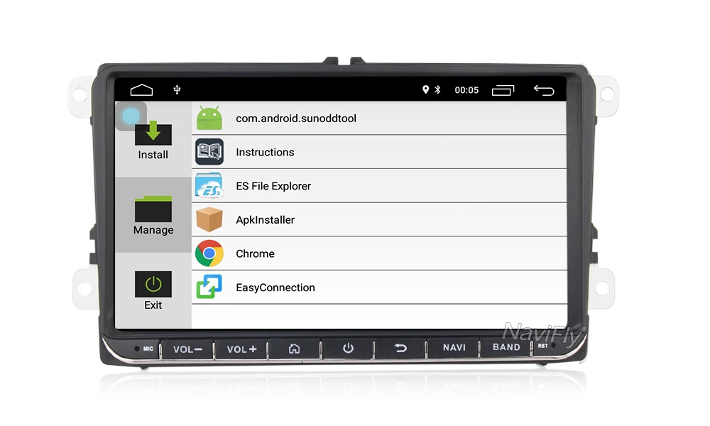 NaviFly 9 дюймов Android8.1 автомобильный Мультиплеер для Volkswagen golf 6 touran passat B7 Skoda сиденье с gps Навигатором Радио BT RDS