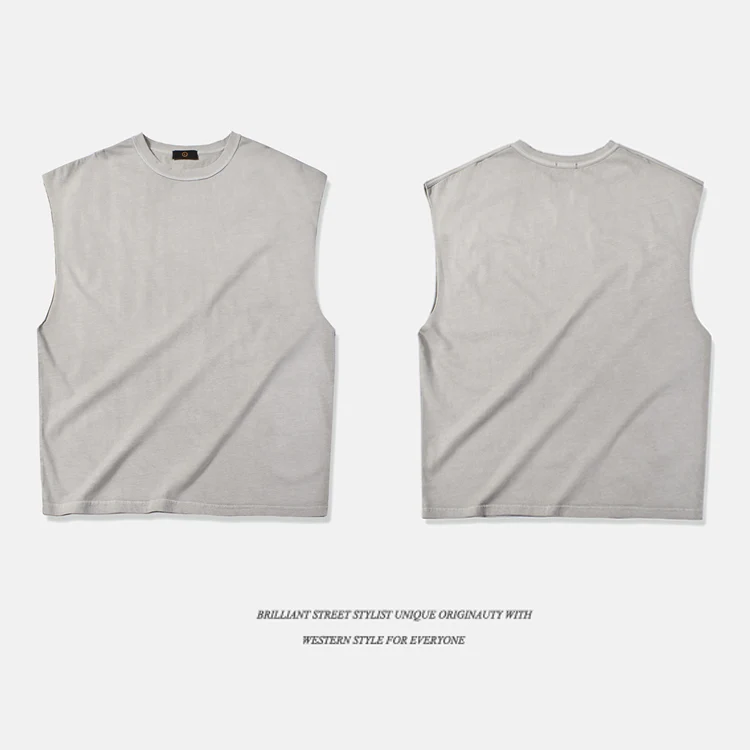QoolXCWear High Street Жилет негабаритных майка для мужчин хип хоп без рукавов забавные Свободные Стиль Футболка