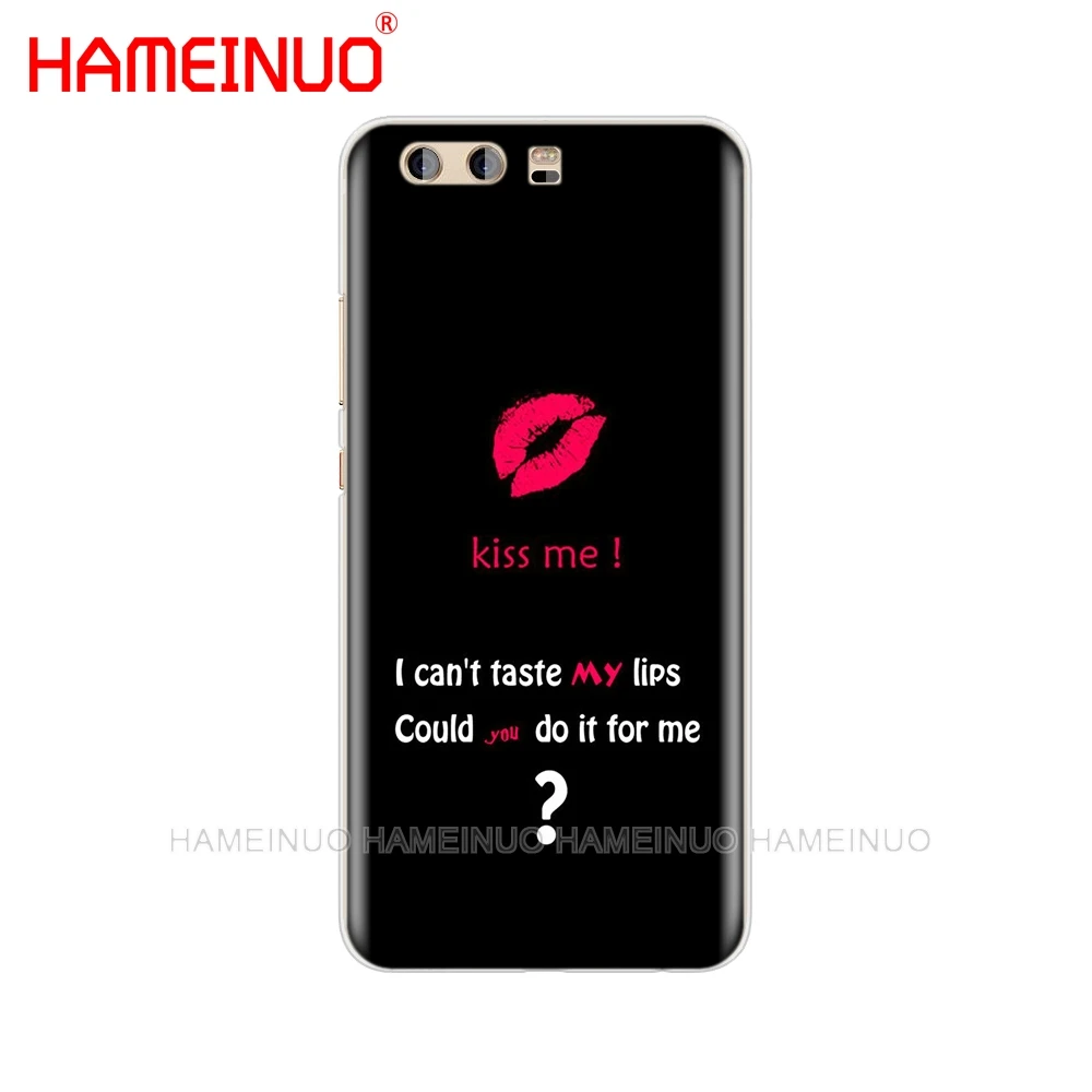 HAMEINUO Kiss me Lips Lipstick Rouge Cover phone Case for huawei Ascend P7 P8 P9 P10 P20 lite plus pro G9 G8 G7 2017 | Мобильные