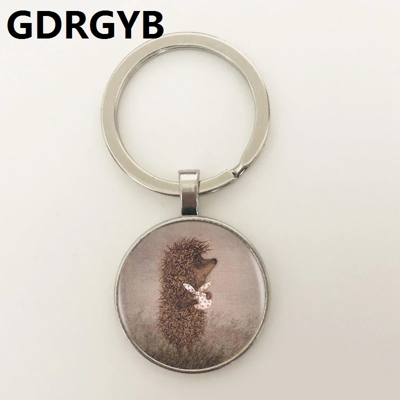 GDRGYB Heat 2019 модная Серебряная Пряжка для ключей ручной работы в виде ежа тумане