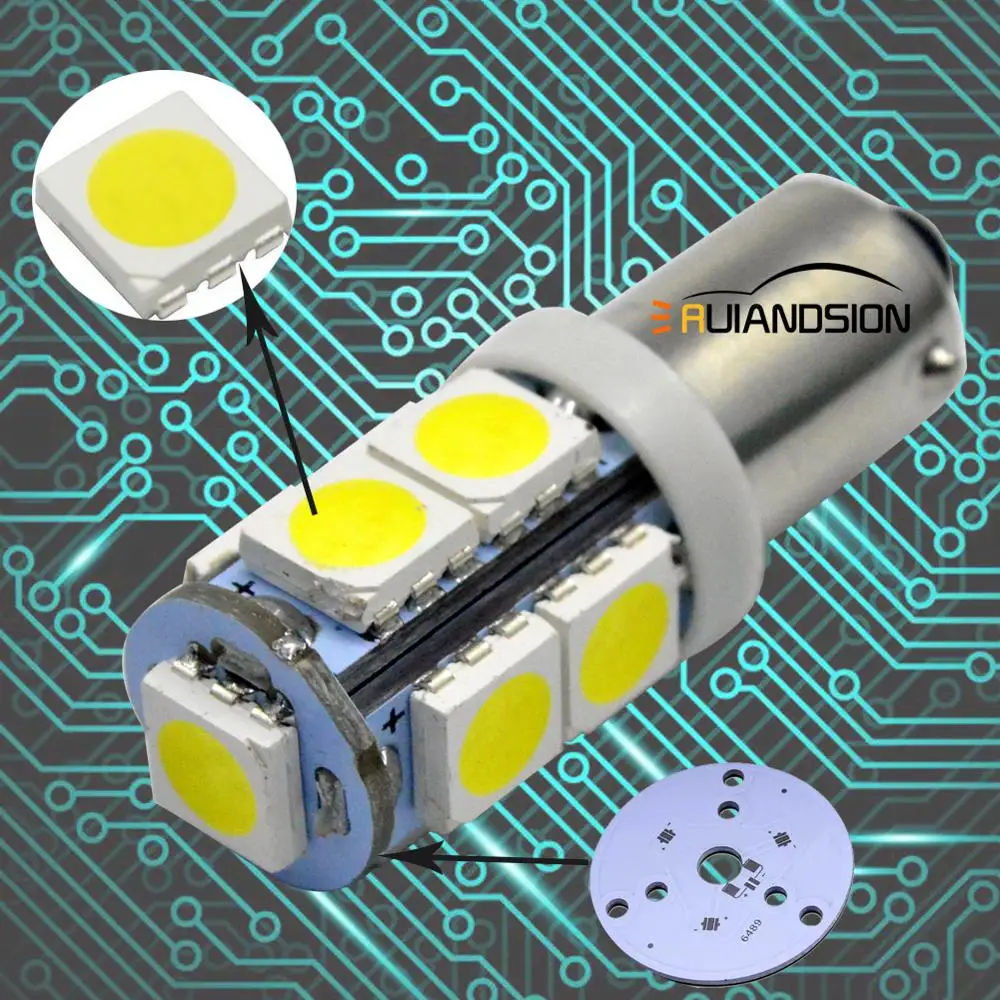 2x Нет Полярный 270lm автомобиля интерьер лампы BA9S T4W BAX9S BAY9S 5050 9 SMD 6 12 V 24 супер яркий