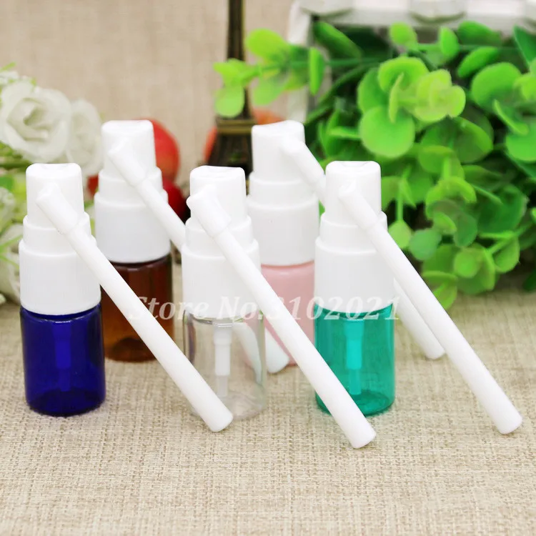 10/50/100pcs Empty 5ml Colorful Transparent Plastic Nasal Small Rotation Mist Spray Bottles Makeup DIY Sub bottling mini vials | Красота и