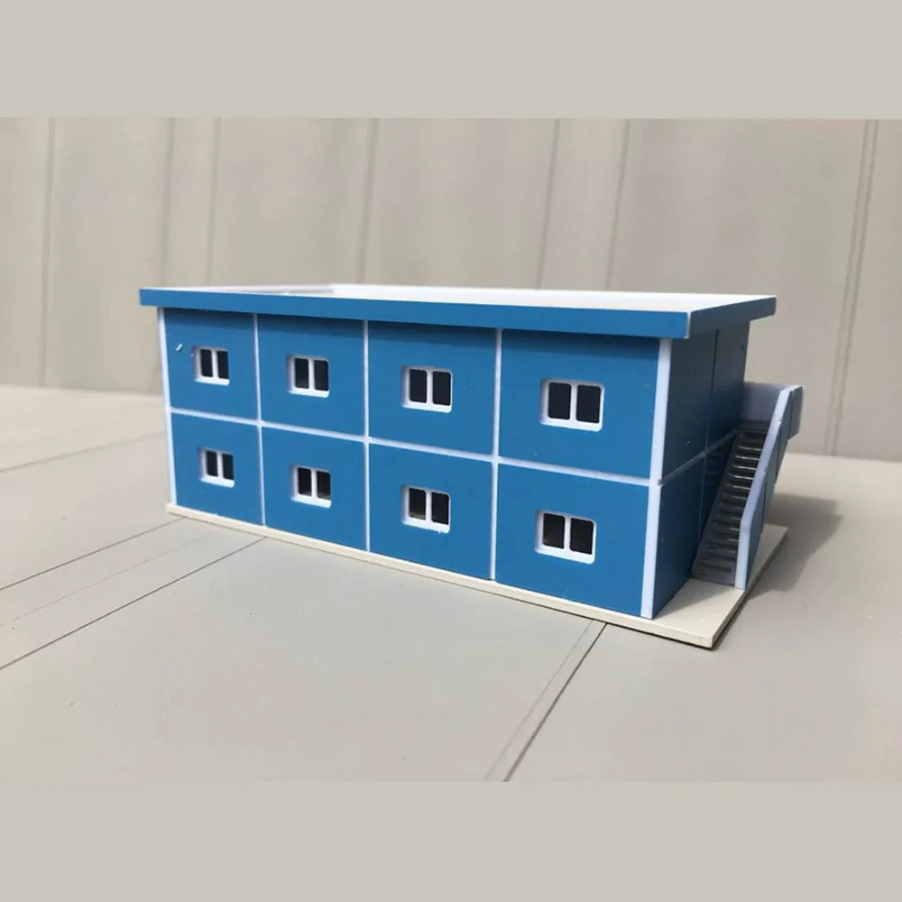 N Scale 1:150 для строительства на строительной площадке общежития модель синяя Outland