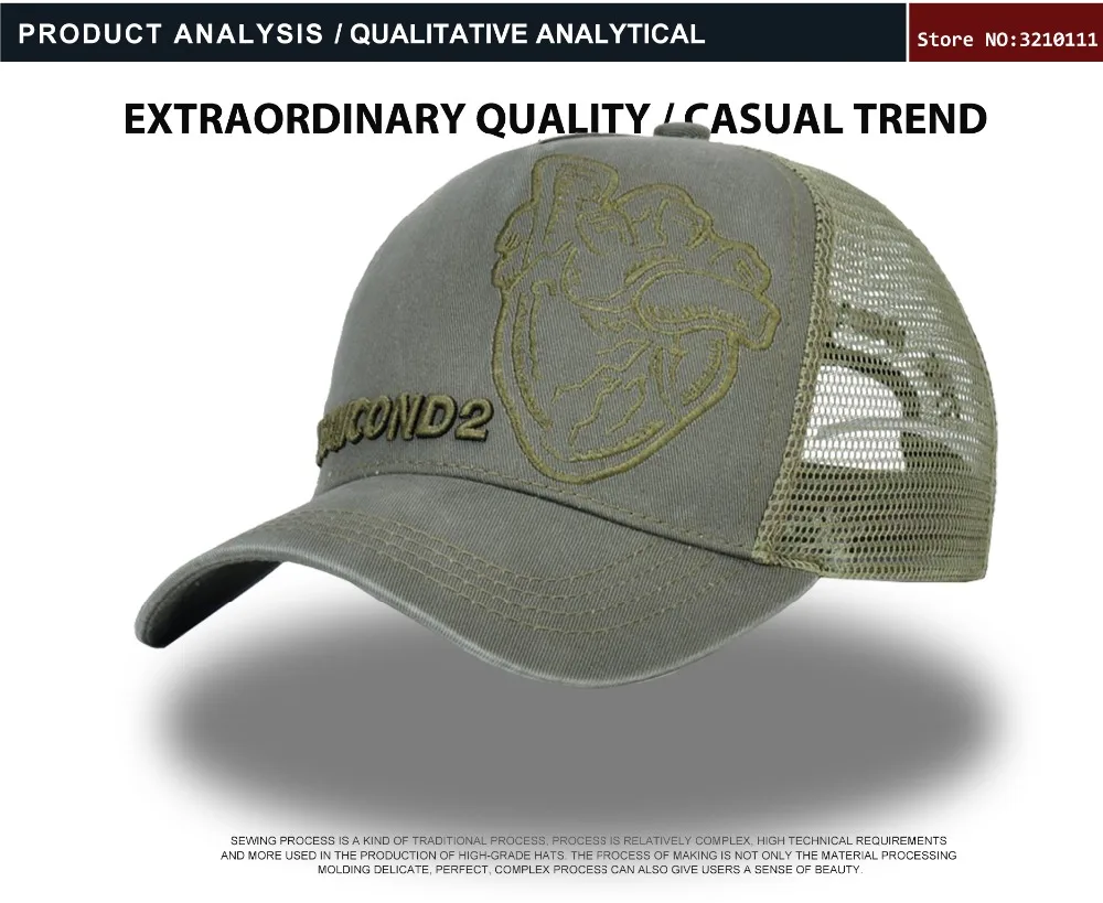 DSQ бренд повседневное сердце Snapback бейсболки кепки шапки для мужчин и женщин DSQ черная бейсболка летняя буква хип хоп папа шляпа