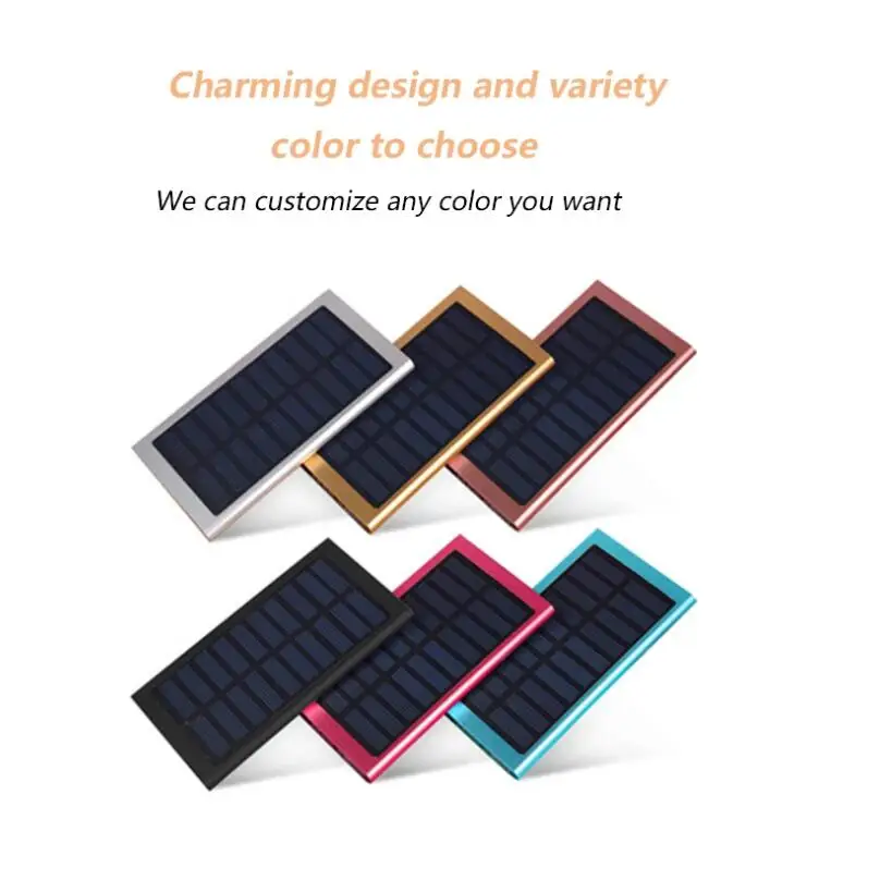 Внешний аккумулятор 20000 мАч внешнее солнечное зарядное устройство батарея с