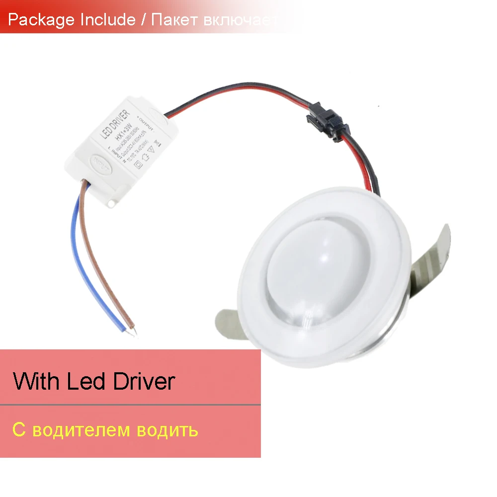 6 шт. Светодиодный прожектор Акриловый светодиодный потолочный светильник мини