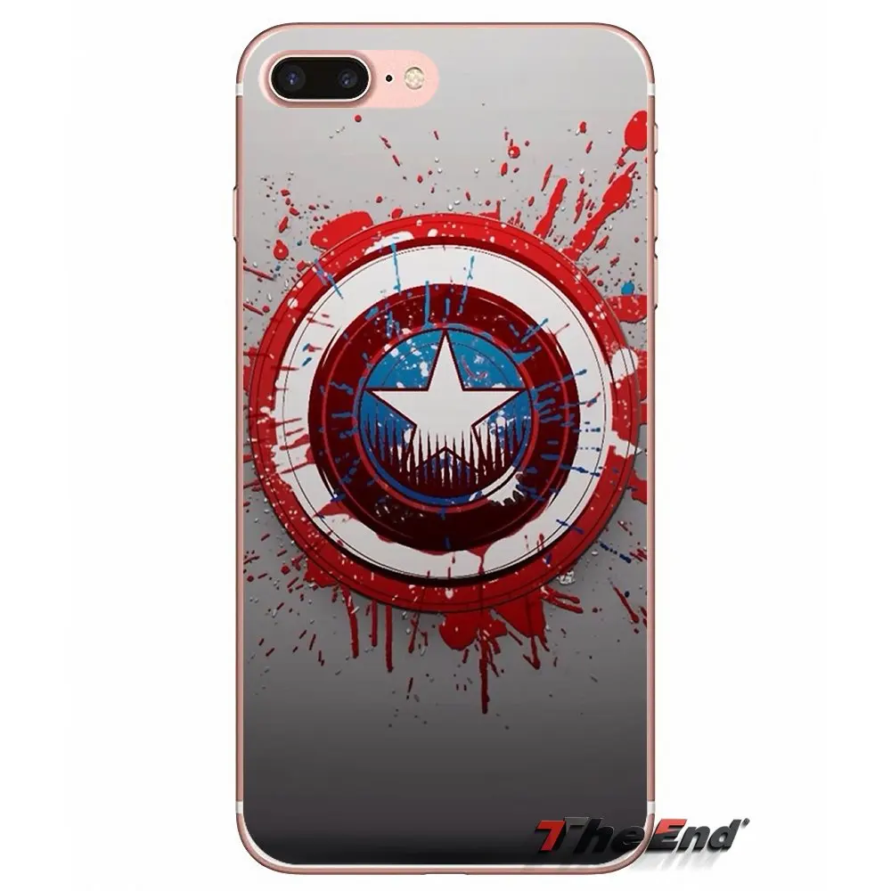 images 8 Прозрачный мягкий чехол для Xiao mi 6 mi 6 A1 Max mi x 2 5X 6X Red mi Note 5 5A 4X 4A A4 4 3 Plus Pro captain Америка Shield - Цвет: images 8