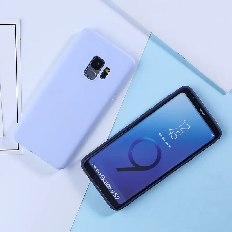 Роскошный чехол для Samsung Galaxy S9 чехлы карамельных цветов из ТПУ S8 A5 A3 2017 A8 S10 S10e Plus A7