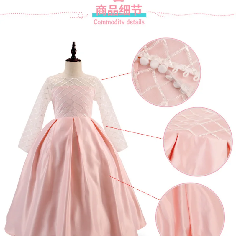 Платье для девочек AiLe Rabbit белое газовое платье принцессы детское Осень-зима 2019 |