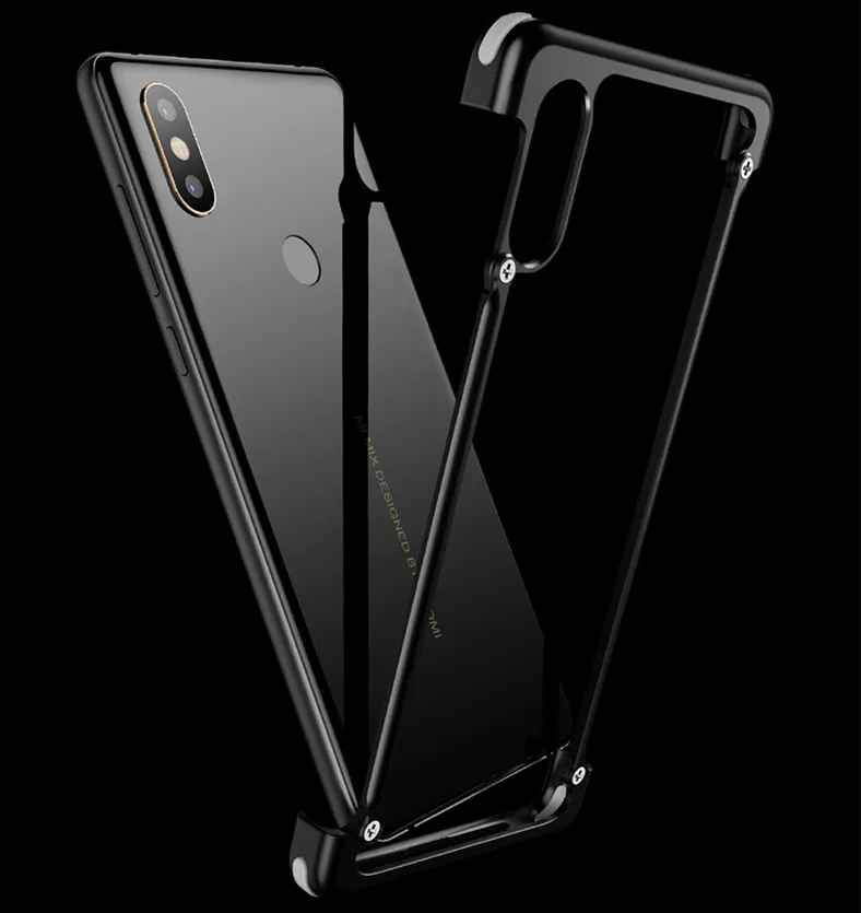Для Xiaomi mi 8/mi 9/mi 9 T/mi x 2 s/K20 pro/blackshark 2 pro helo Алюминиевый металлический бампер Тонкий чехол для телефона - Цвет: Black